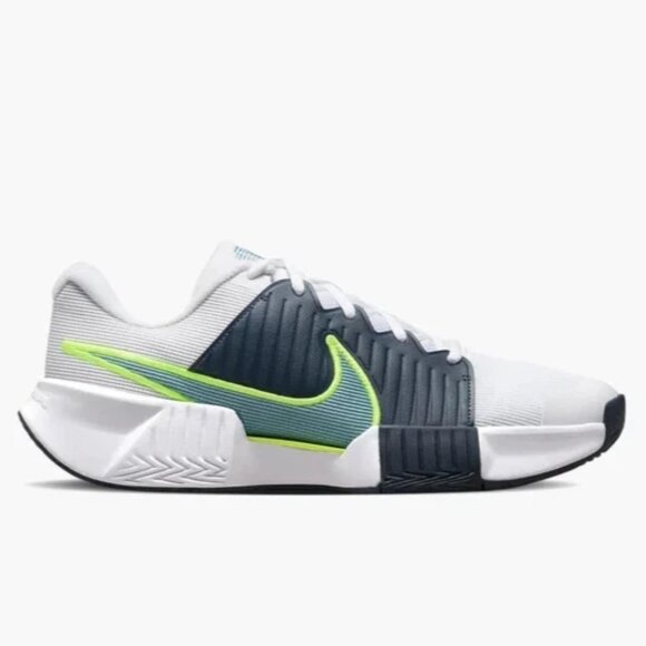 Nike GP Challenge Pro HC Size 12 Men Tennis Shoe White Navy Volt FB3145-103 NEW - Picture 1 of 8